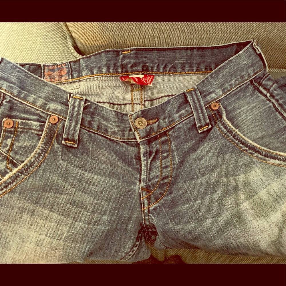 Lucky Brand Lil Maggie Ultra Lowrise Slim Wide leg